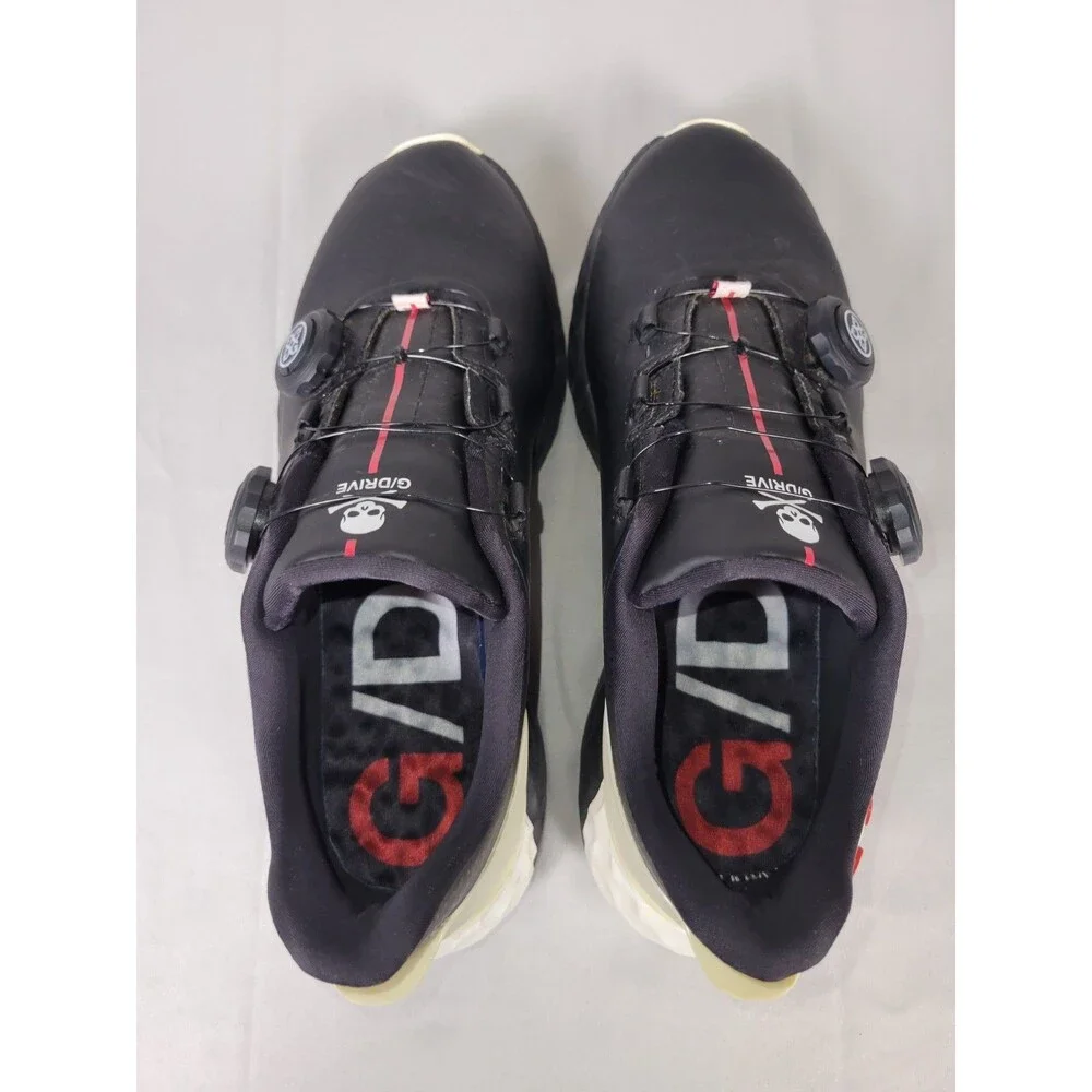 G/FORE G/DRIVE Spikeless Golf Shoes Mens Size 7.5 Onyx Waterproof G4MF21EF32
